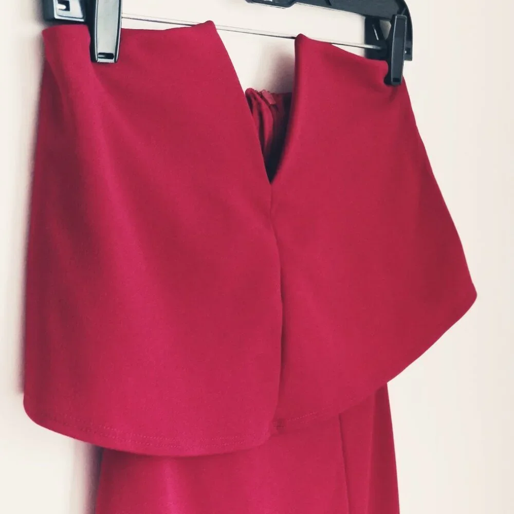Lulu's Red Strapless Maxi Dress - Picture 6 of 14